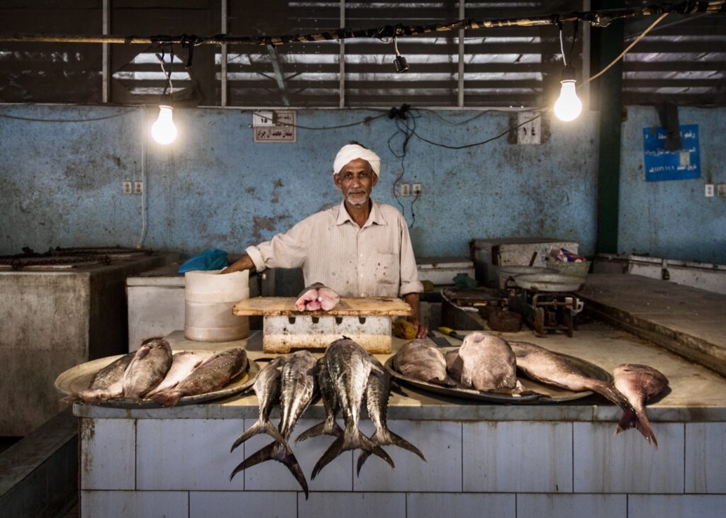 Fish for sale at the market in Stone Town.